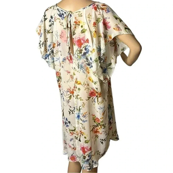 Y2K,vtg,MINT LIMIT  women XL, dress,sheer,chiffon type,bell ,tie,keyhole, NWT - Picture 3 of 15